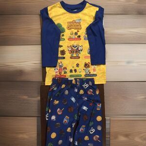 Animal Crossing Boys Long Sleeve Top Pant 2-Piece Pajama Sleep Set Nintendo